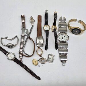 Vintage & Modern Mixed Watch Lot For Repair Or Parts - Quartz & Mechanical